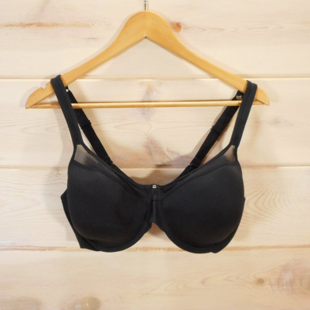 Bali Bra Womens size 40D Beautifully You Underwire Black Back Closure Breathable